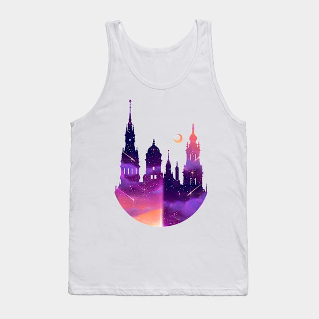 Rising Sun Castle Tank Top by KucingKecil